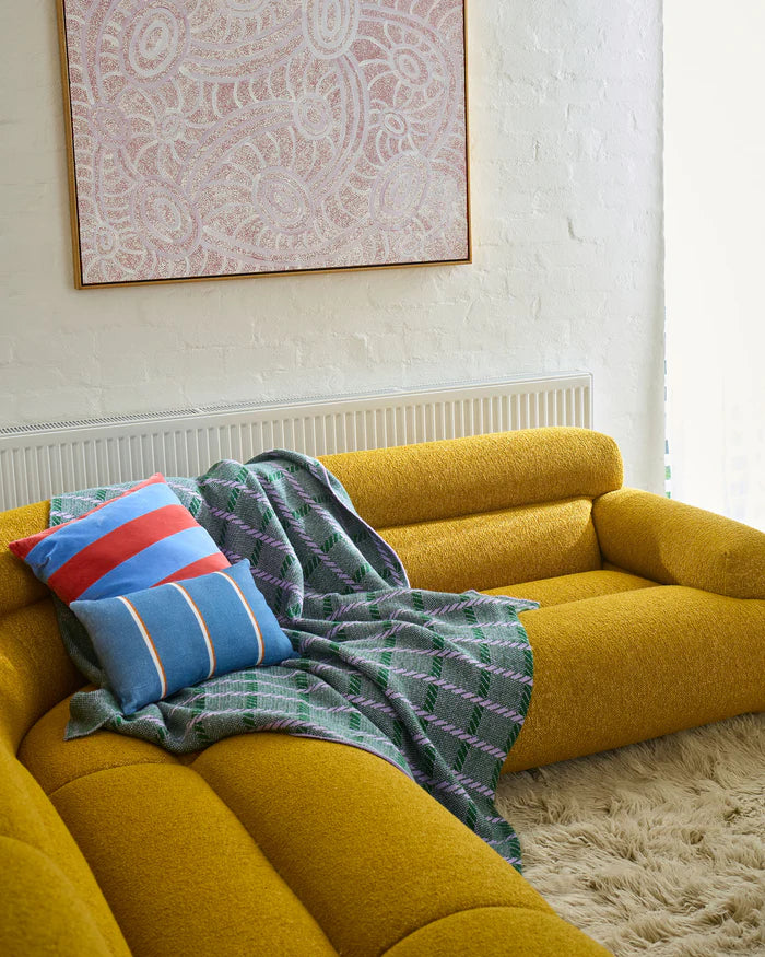 The Alpine Violet Check Blanket