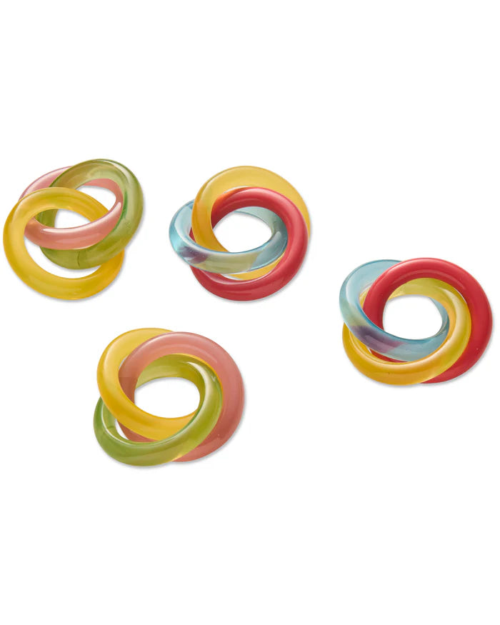 Bejewelled Trinity Napkin Rings – Set of 4