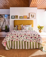 Pretty Pansy Frill Upholstery Cushion