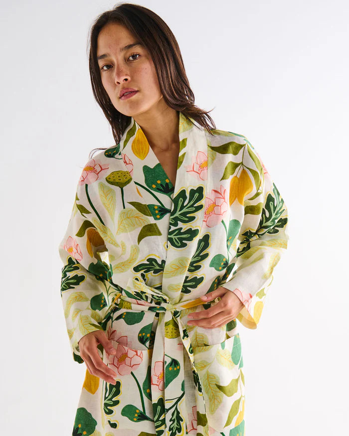 Follow The Sun Linen Robe