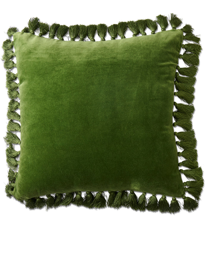 Campsite Velvet Tassel Cushion
