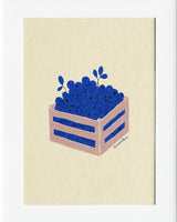 Blueberries Crate Art