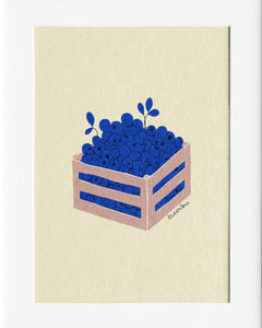 Blueberries Crate Art