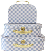 Kids Play suitcase - Blue Check