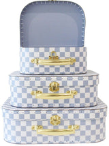Kids Play suitcase - Blue Check