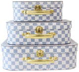 Kids Play suitcase - Blue Check