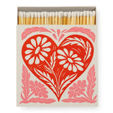 Botanical Heart Luxury Matches