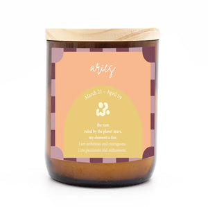 Zodiac Colour Candle - Aries