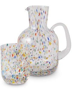 Party Speckle Carafe and Glass