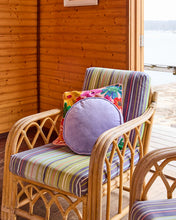 Load image into Gallery viewer, Jacaranda Velvet Pea Cushion
