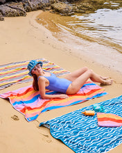 Load image into Gallery viewer, Surfs Up Terry Beach Towel
