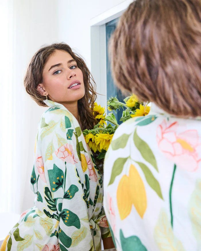 Follow The Sun Linen Robe