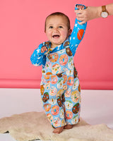 Cheer Up Baby Organic Cotton Quilted Fleece Overalls