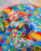 Dinosaur Roar Organic Long Sleeve Zip Romper