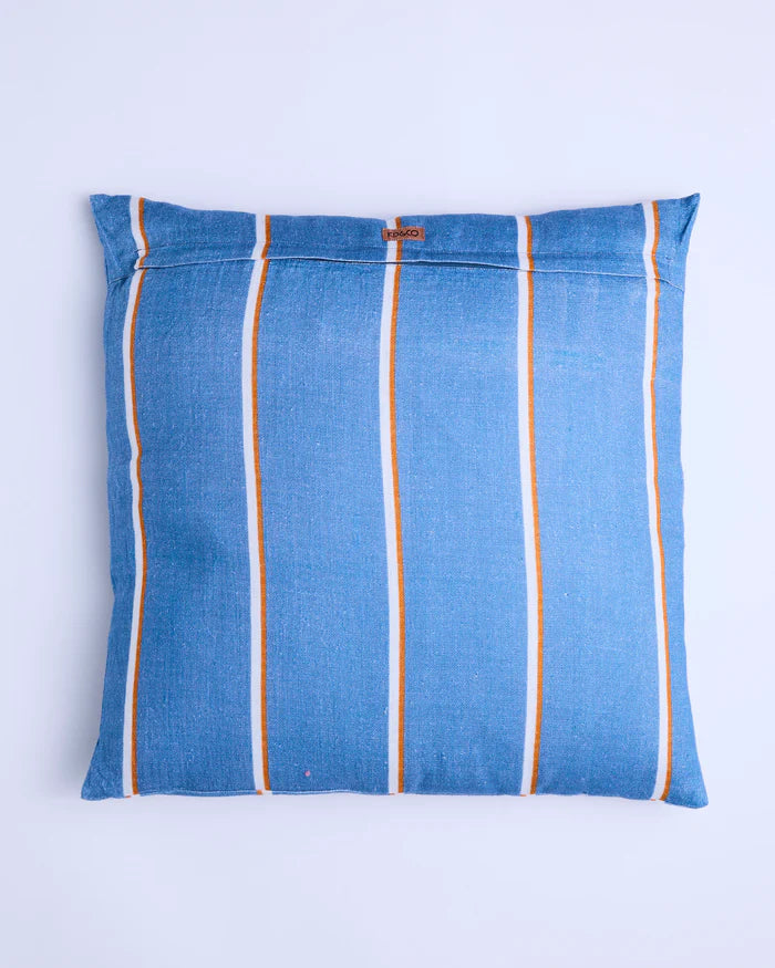 Blue Lagoon Stripe Upholstery Square Lounge Cushion
