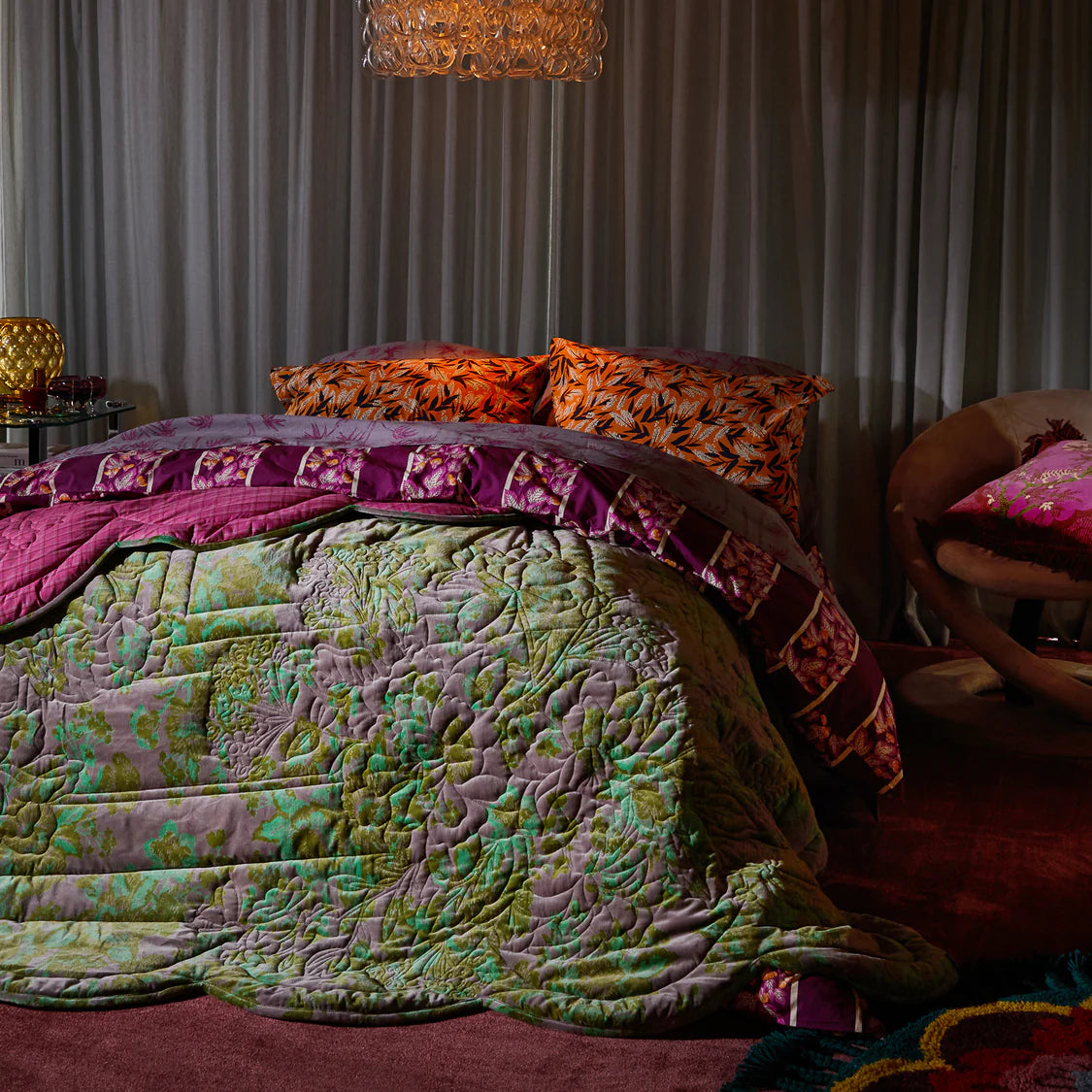 Valeria Scalloped Quilted Bedcover