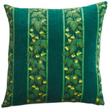 Agata Velvet Cushion - Verdant