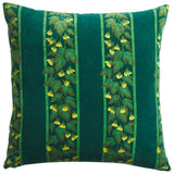 Agata Velvet Cushion - Verdant