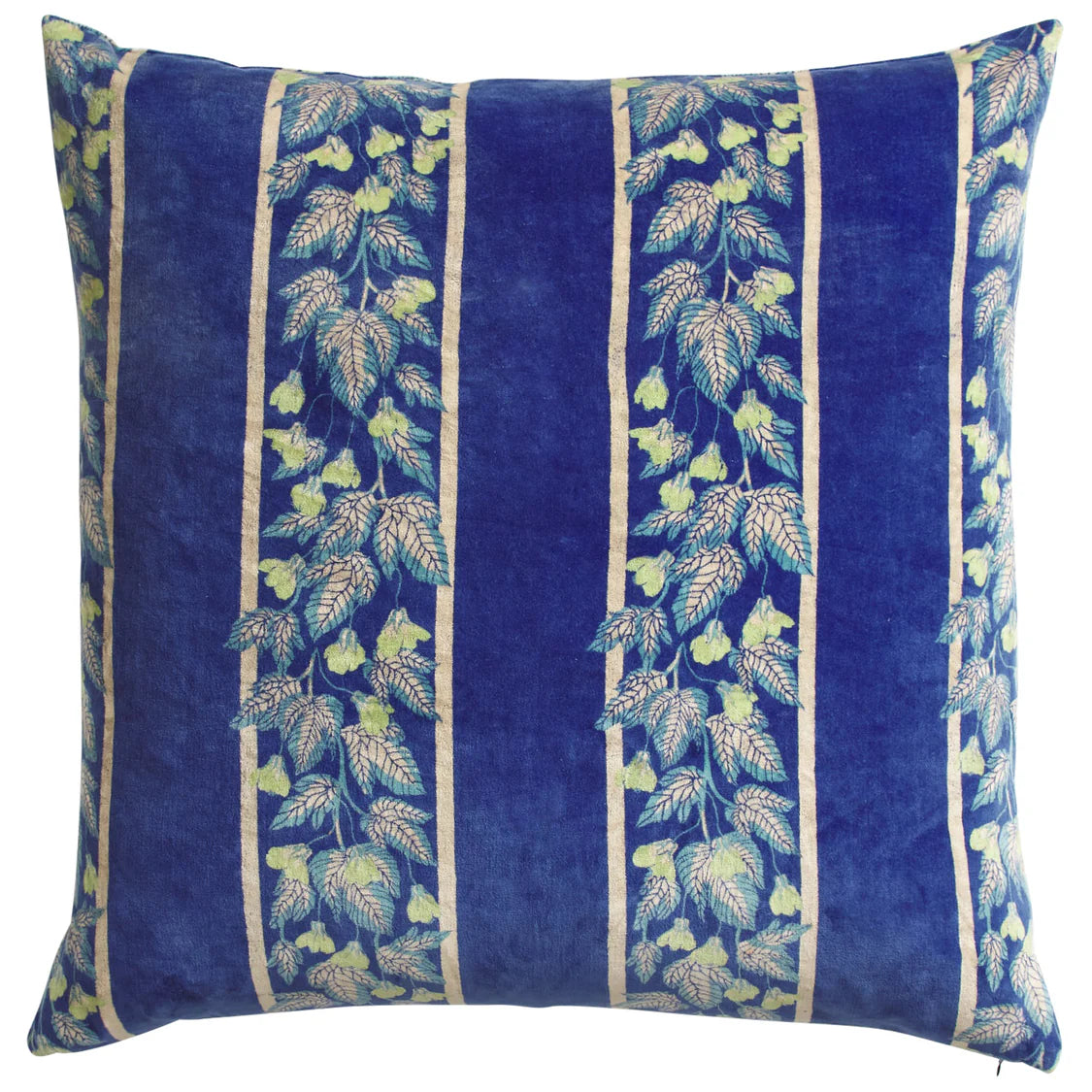 Agata Velvet Cushion - Ultramarine