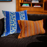 Agata Velvet Cushion - Ultramarine