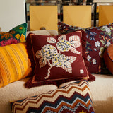 Vivi Appliqué Cushion - Rosewood