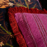 Nicolette Woven Cushion - Pansy
