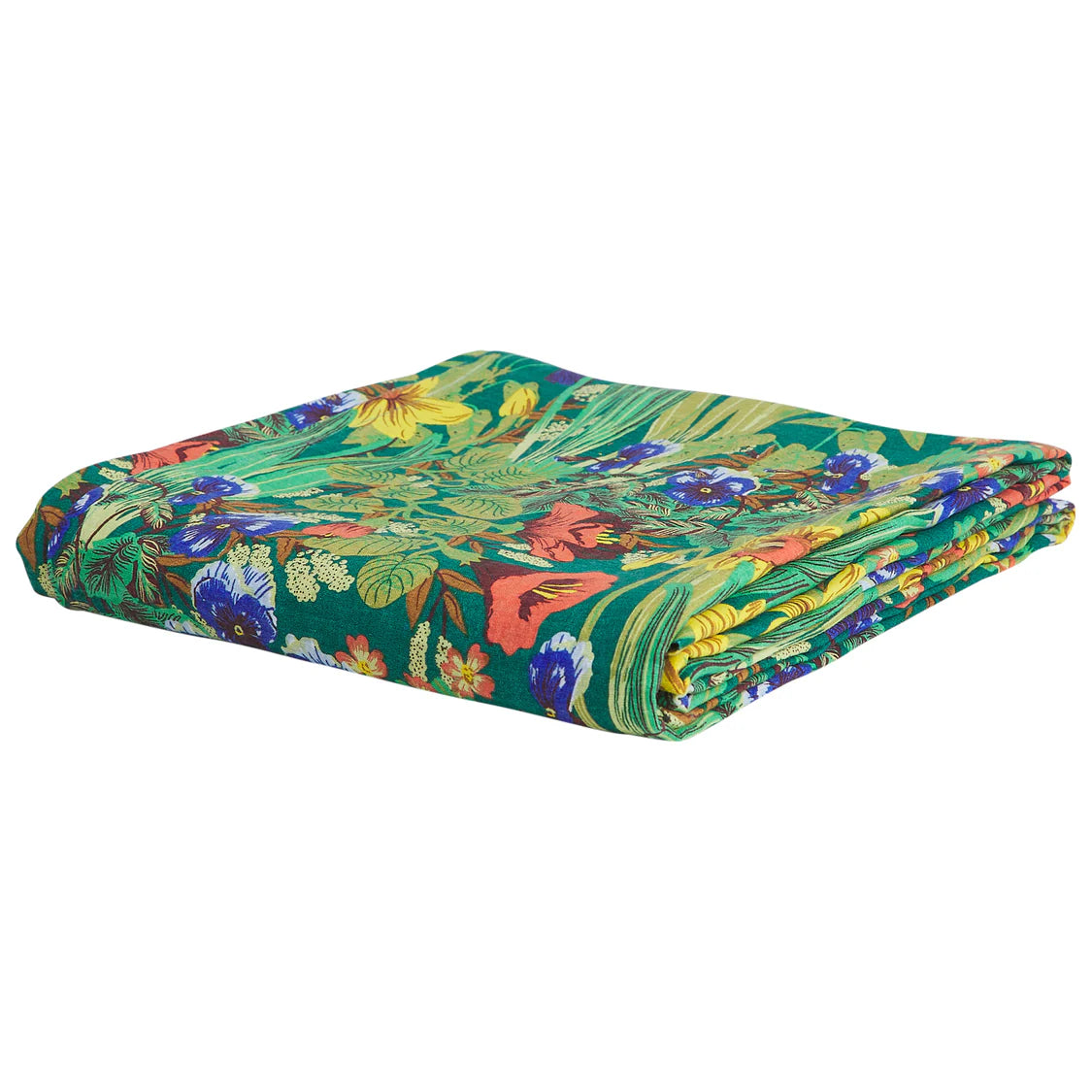 Babette Linen Fitted Sheet - Verdant