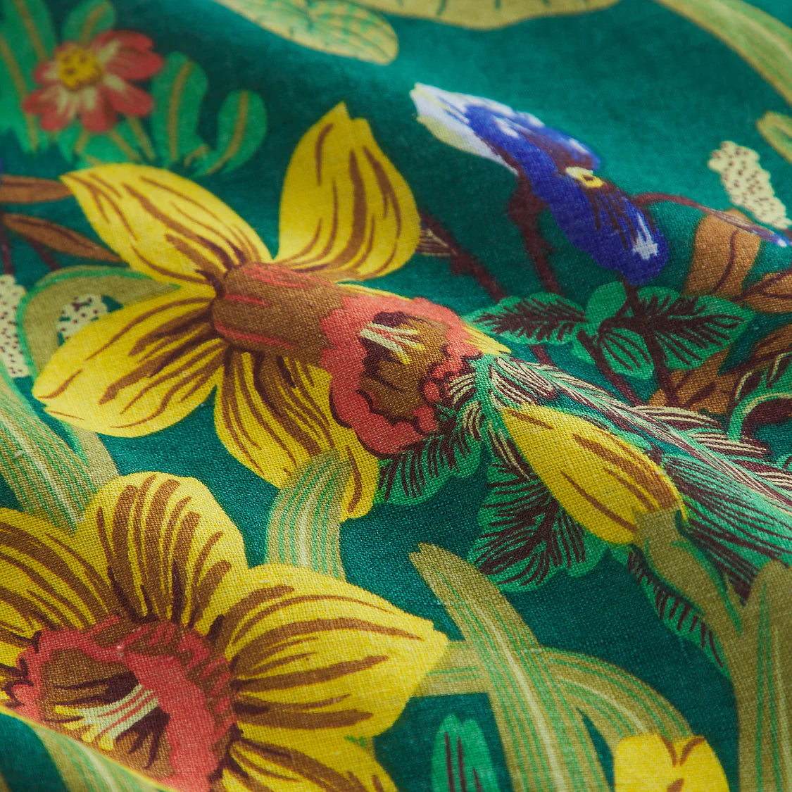 Babette Linen Fitted Sheet - Verdant