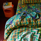 Babette Linen Fitted Sheet - Verdant