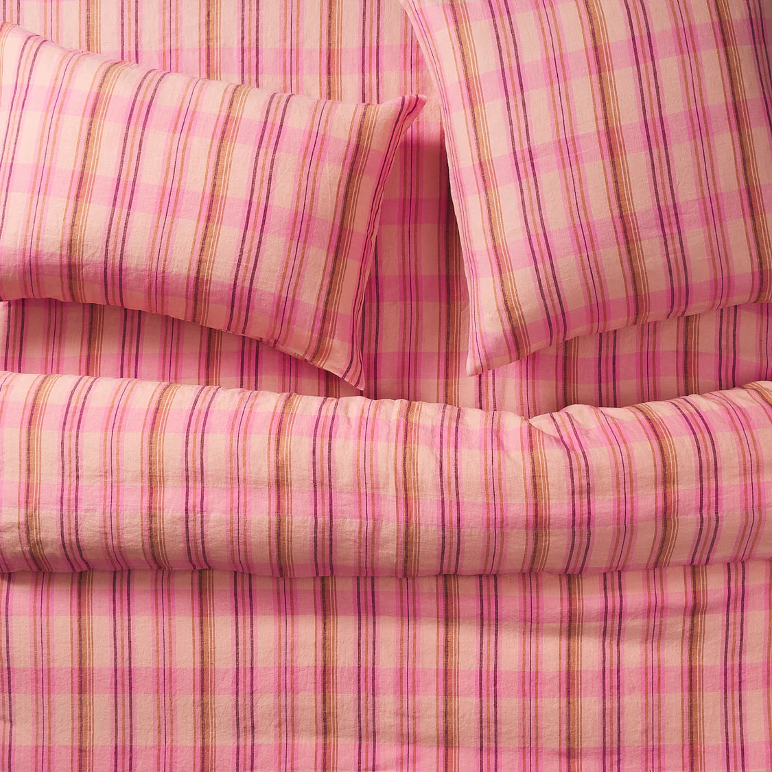 Nicolette Linen Fitted Sheet - Poudre