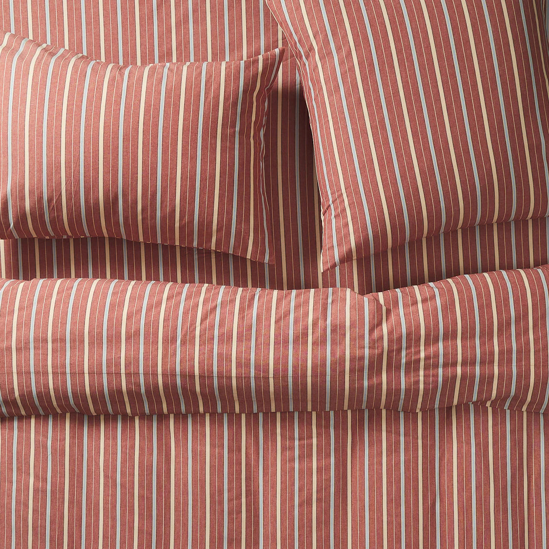 Leon Cotton Fitted Sheet - Burnt Sienna