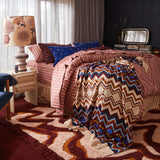 Leon Cotton Fitted Sheet - Burnt Sienna