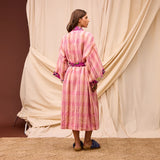 Nicolette Linen Robe - Poudre