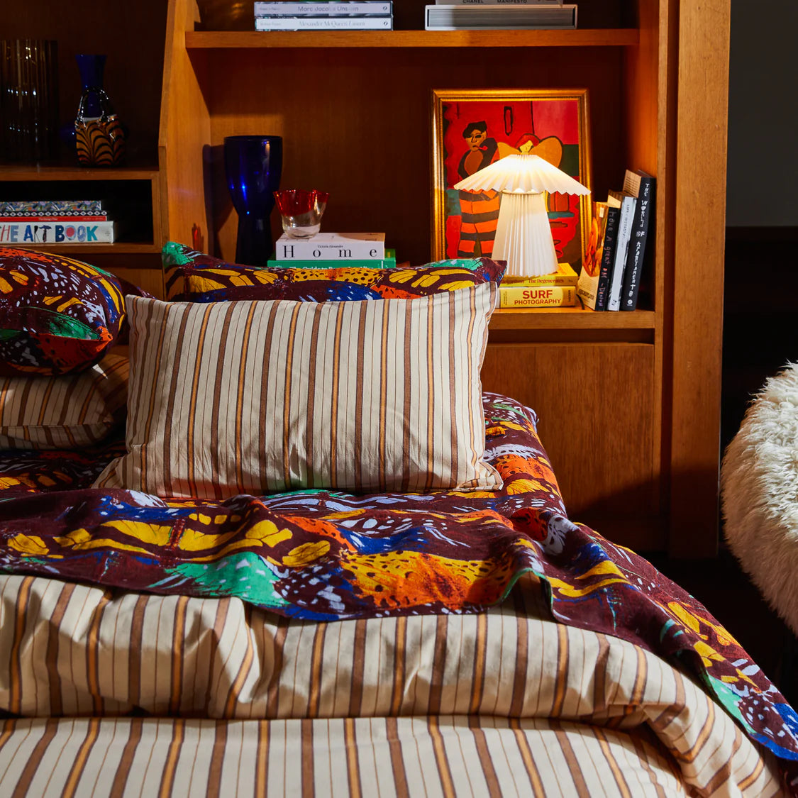 Leon Cotton Pillowcase Set - Chiffon