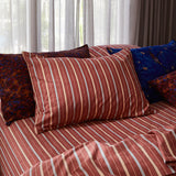 Leon Cotton Pillowcase Set - Burnt Sienna