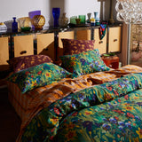 Babette Linen Pillowcase Set - Verdant