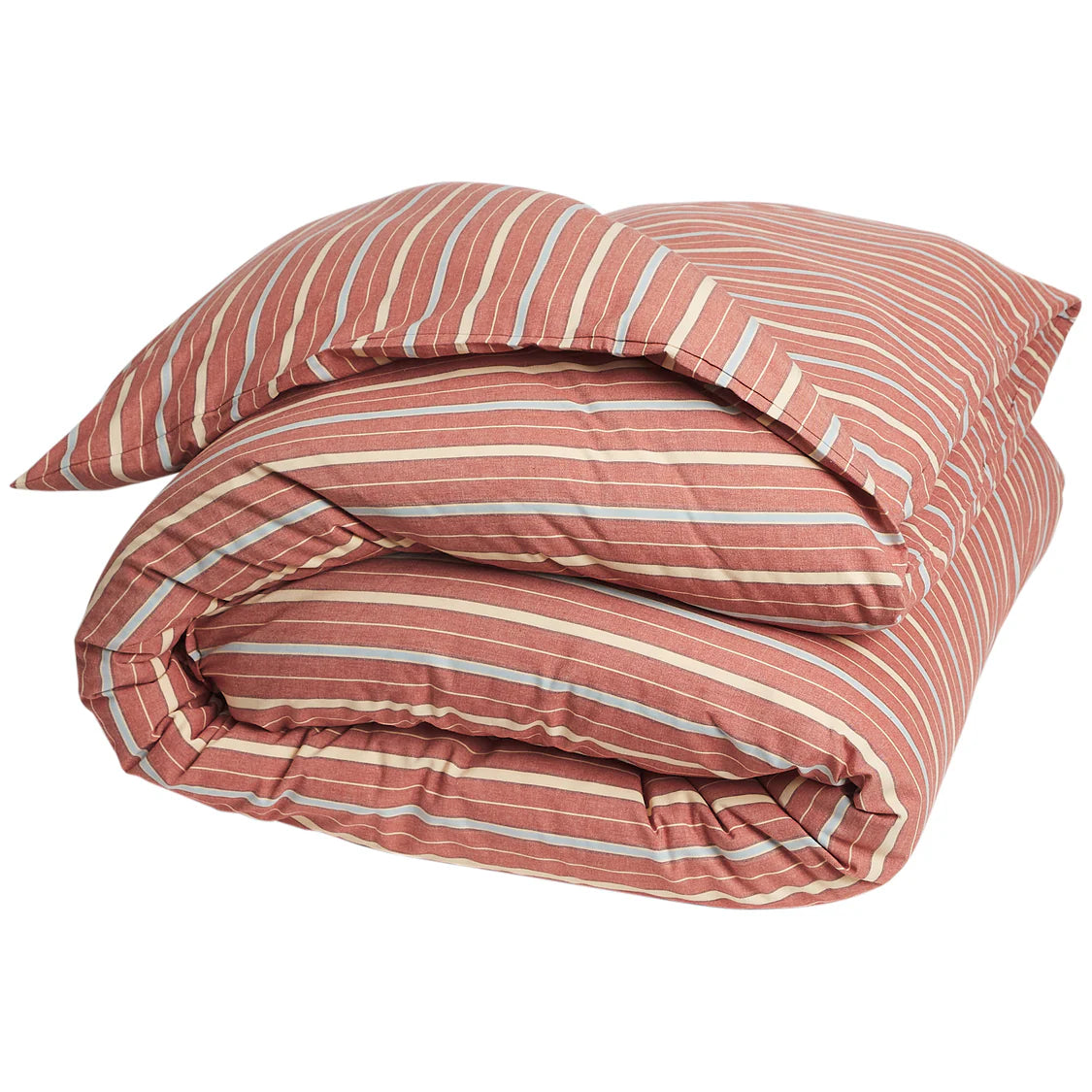 Leon Cotton Quilt Cover - Burnt Sienna