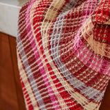 Stela Check Tea Towel - Pansy