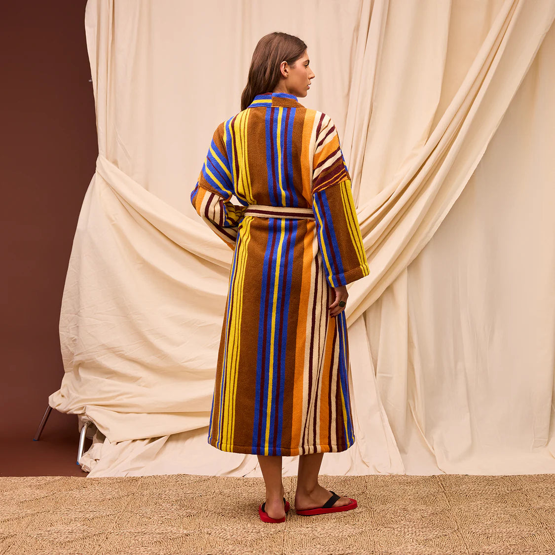 Nicolette Towelling Robe - Russet