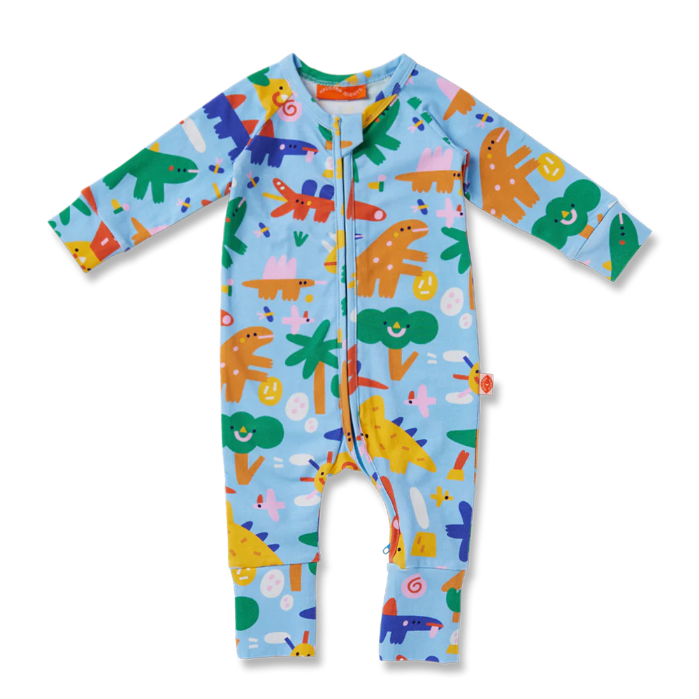 Dino Days Long Sleeve Romper