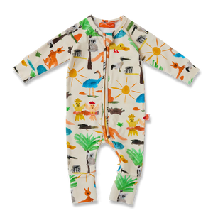 Yo's Country Long Sleeve Romper Newborn only available
