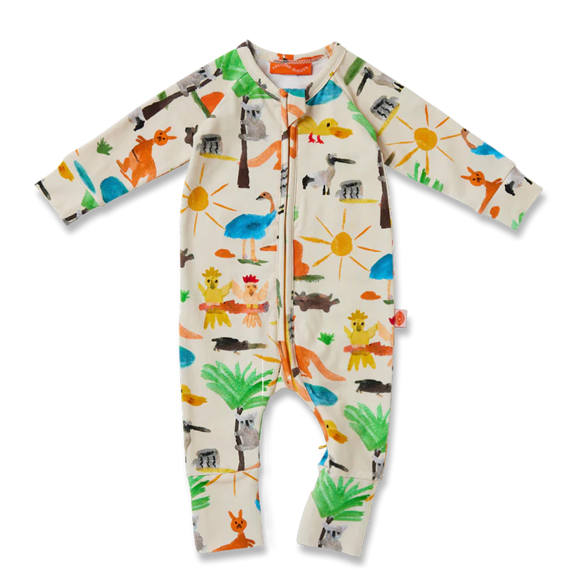 Yo's Country Long Sleeve Romper Newborn only available