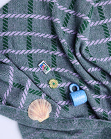 The Alpine Violet Check Blanket