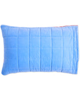 Blue Robin Velvet Quilted Pillowcases