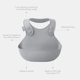 Overall Dinner Bib - Cloud