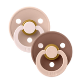 Studio Fusion Colour Pacifier 2pk - Blush/Woodchuck