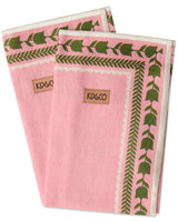 Flower Chain Embroidered Napkin Set
