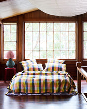Load image into Gallery viewer, Florida Tartan Linen Pillowcases
