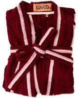 Ruby Rose Stripe Bamboo Terry Bath Robe