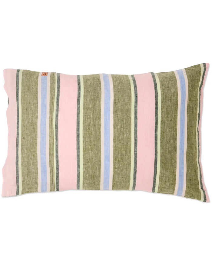 Cactus Stripe Linen Pillowcases 2P Set